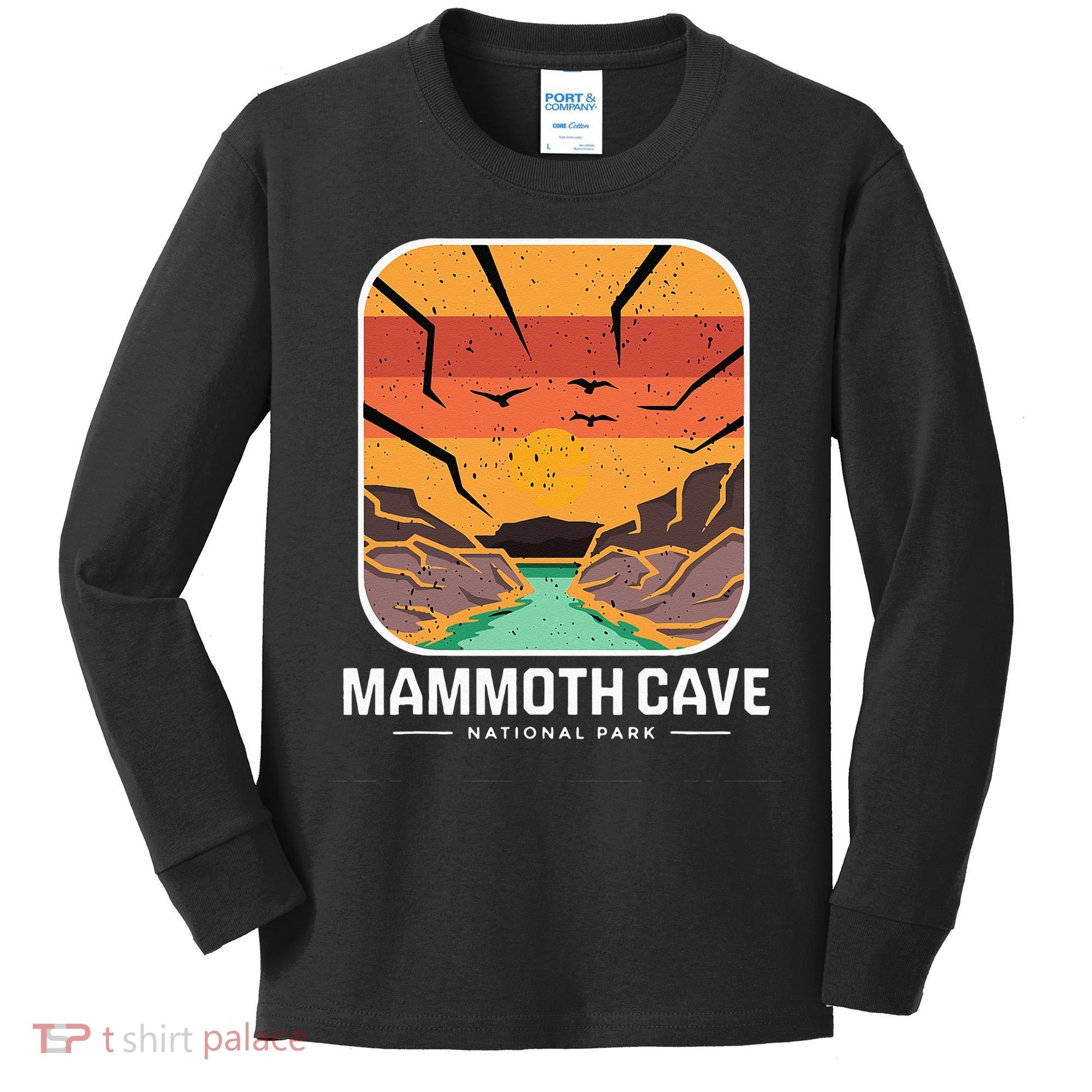 National Park Mammoth Cave Kentucky Souvenir Cave Hike Kids Long Sleeve Shirt