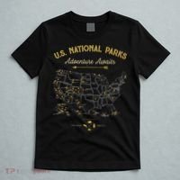 National Parks Map Camping Hiking T-Shirt thumb 5