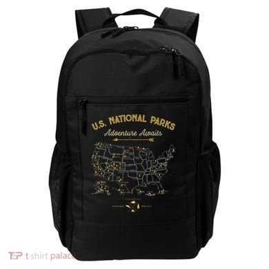 National Parks Map Camping Hiking Backpack