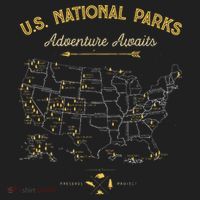 National Parks Map Camping Hiking Tumbler thumb 3
