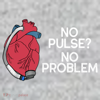 No Pulse No Problem Heartmate Lvad Heart Cvicu The Baniff Cuffed Pom Beanie thumb 2