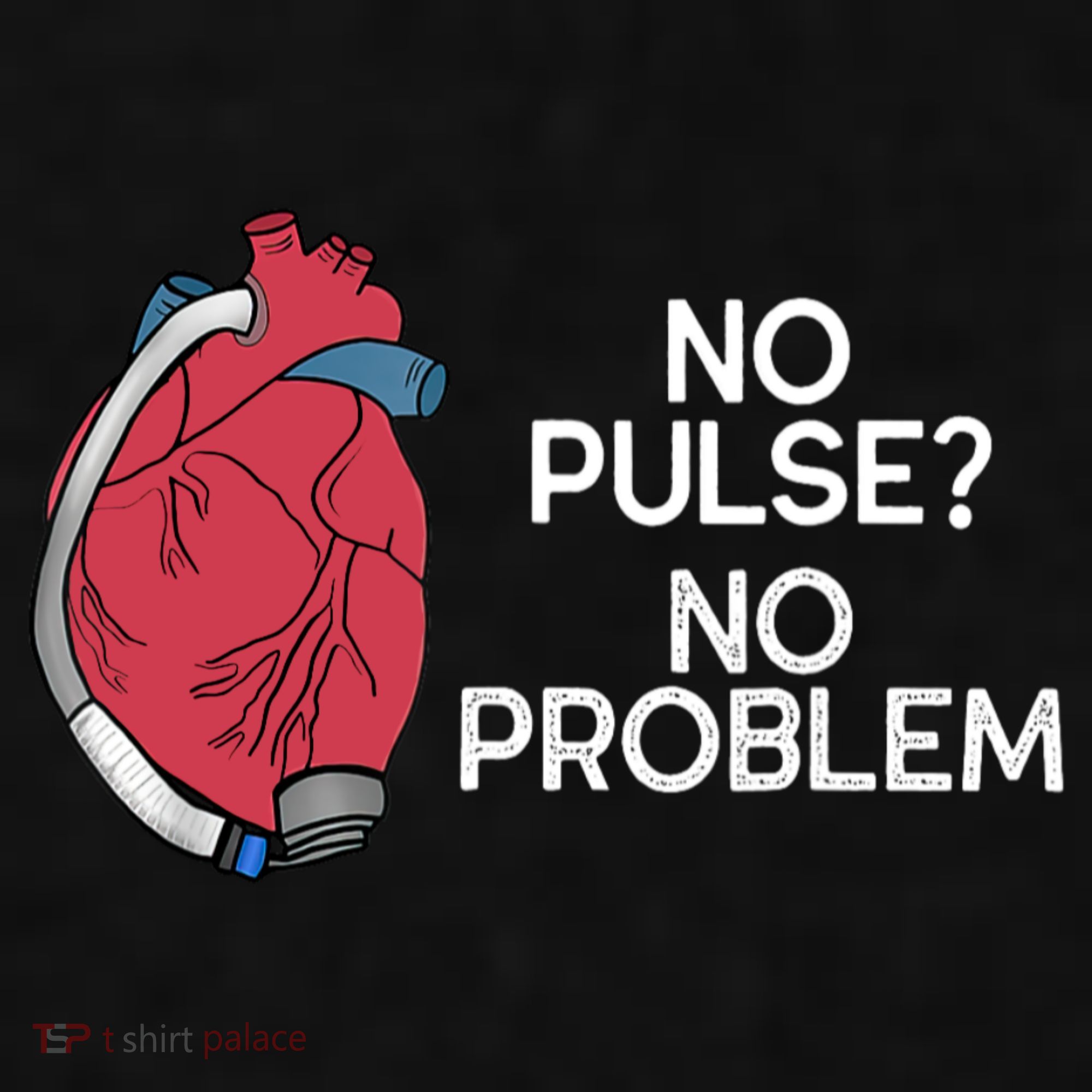 No Pulse No Problem Heartmate Lvad Heart Cvicu Ladies PosiCharge Tri-Blend Wicking Tank