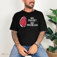 No Pulse No Problem Heartmate Lvad Heart Cvicu Comfort Colors T-Shirt thumb 3