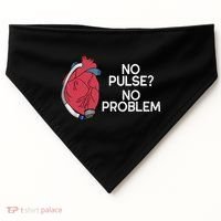No Pulse No Problem Heartmate Lvad Heart Cvicu USA-Made Doggie Bandana thumb 0