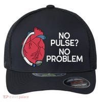 No Pulse No Problem Heartmate Lvad Heart Cvicu Flexfit Unipanel Trucker Cap thumb 0