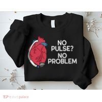 No Pulse No Problem Heartmate Lvad Heart Cvicu Sweatshirt thumb 2