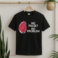 No Pulse No Problem Heartmate Lvad Heart Cvicu T-Shirt thumb 2
