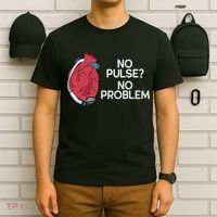No Pulse No Problem Heartmate Lvad Heart Cvicu T-Shirt thumb 6