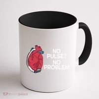 No Pulse No Problem Heartmate Lvad Heart Cvicu Coffee Mug thumb 1
