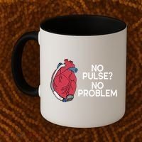 No Pulse No Problem Heartmate Lvad Heart Cvicu Coffee Mug thumb 2