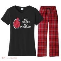 No Pulse No Problem Heartmate Lvad Heart Cvicu Women's Flannel Pajama Set thumb 0