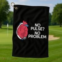 No Pulse No Problem Heartmate Lvad Heart Cvicu Golf Towel thumb 1