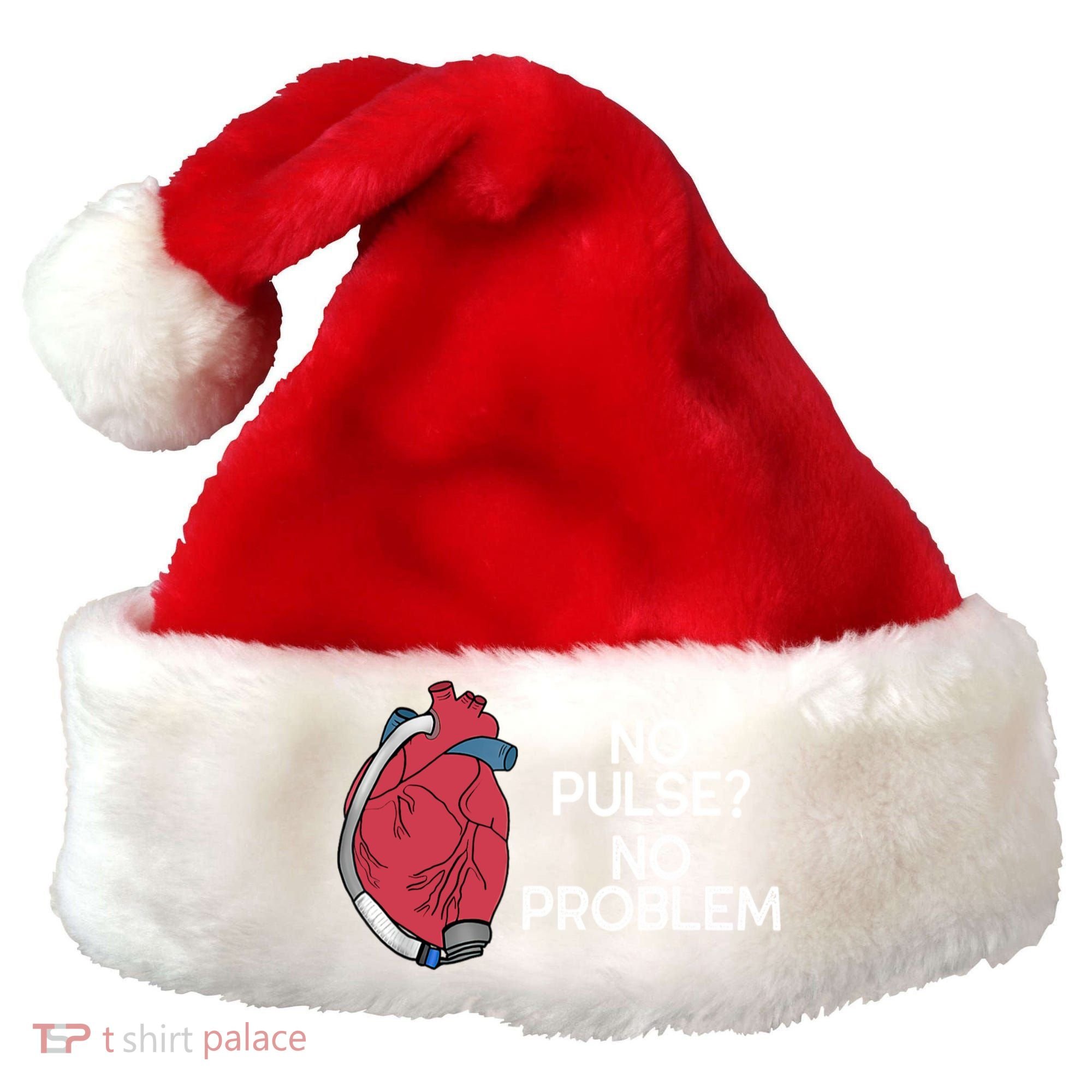 No Pulse No Problem Heartmate Lvad Heart Cvicu Santa Hat