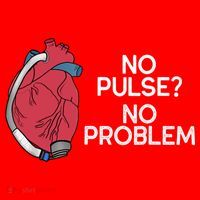 No Pulse No Problem Heartmate Lvad Heart Cvicu Santa Hat thumb 1