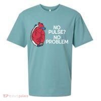 No Pulse No Problem Heartmate Lvad Heart Cvicu Sueded Cloud Jersey T-Shirt thumb 0