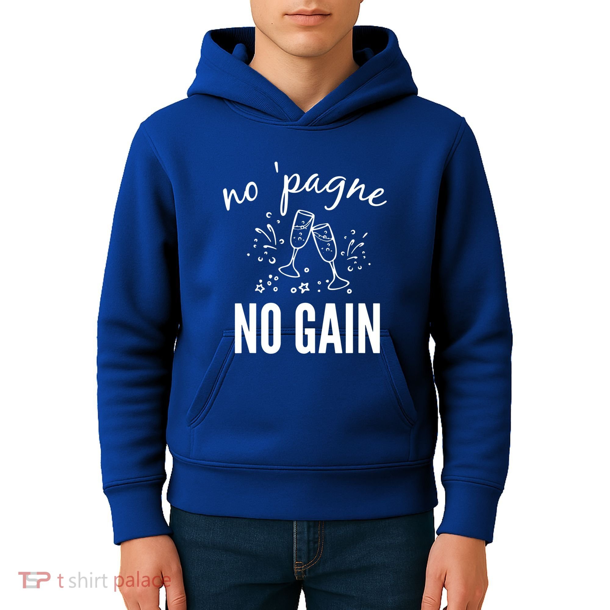 No Pagne No Gain Kids Hoodie