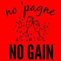 No Pagne No Gain Santa Hat thumb 1