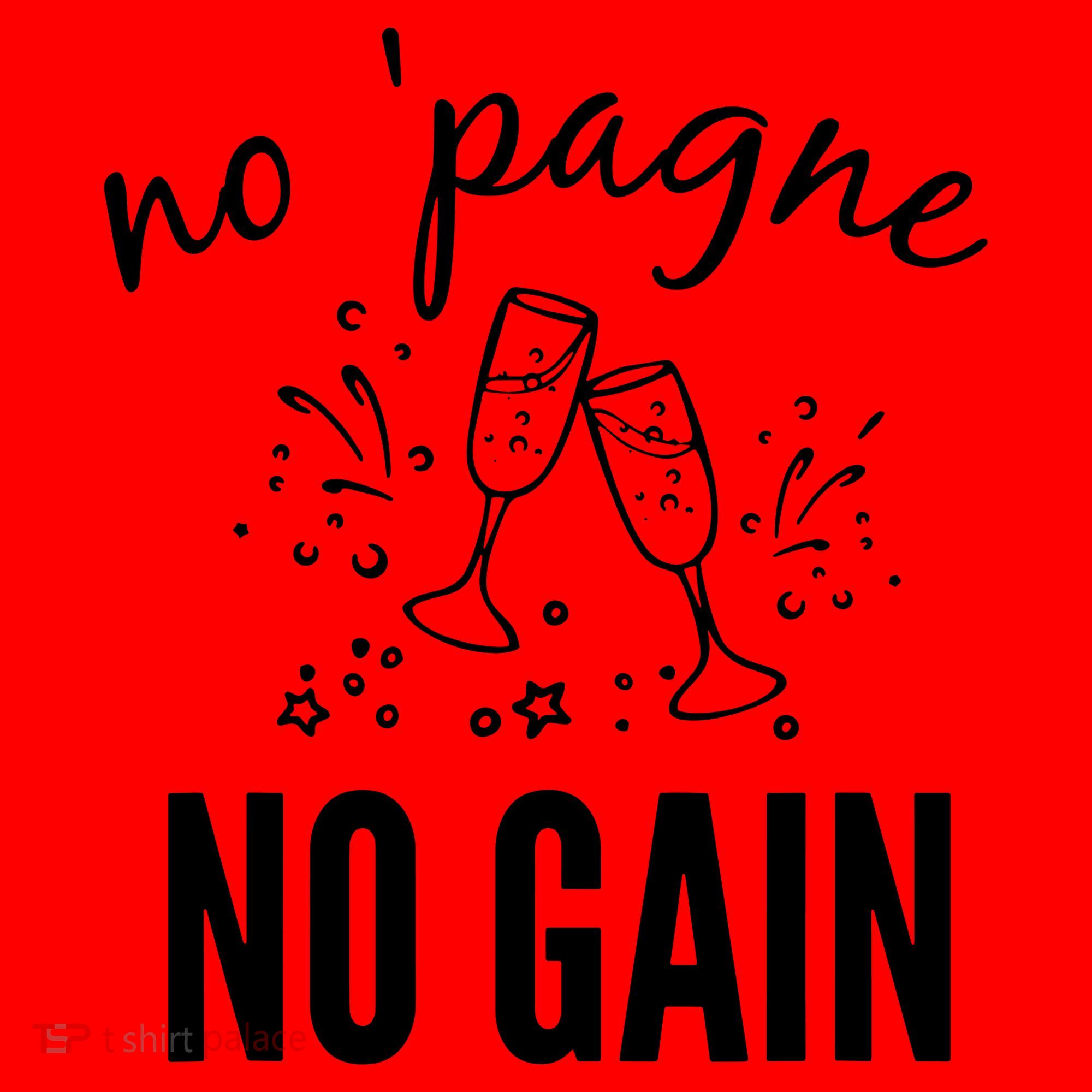 No Pagne No Gain Santa Hat