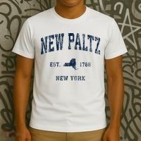 New Paltz New York Ny Vintage Athletic T-Shirt thumb 3