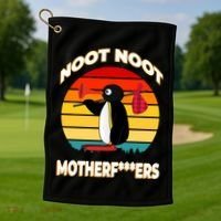 Noot Pingu Noot Meme Golf Towel thumb 1