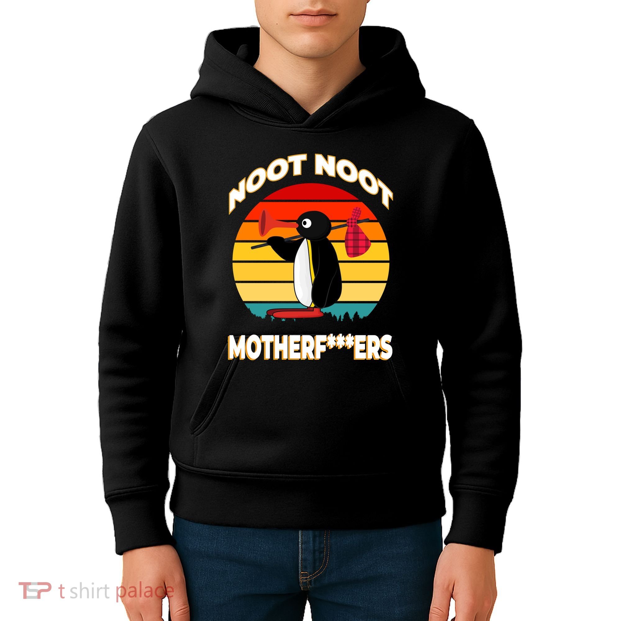 Noot Pingu Noot Meme Kids Hoodie