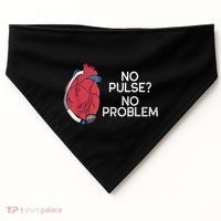 No Pulse No Problem Heartmate Lvad Heart Cvicu USA-Made Doggie Bandana thumb 0