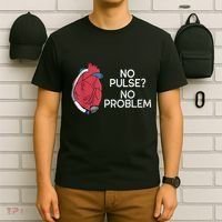 No Pulse No Problem Heartmate Lvad Heart Cvicu T-Shirt thumb 6