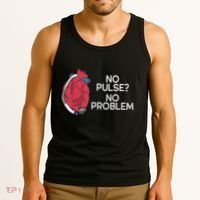 No Pulse No Problem Heartmate Lvad Heart Cvicu Tank Top thumb 3