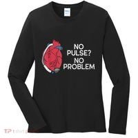 No Pulse No Problem Heartmate Lvad Heart Cvicu Women's Long Sleeve Shirt thumb 0