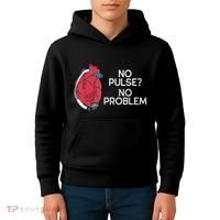 No Pulse No Problem Heartmate Lvad Heart Cvicu Kids Hoodie thumb 4