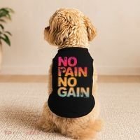 No Pain No Gain Motivation Workout Gym Doggie Tank thumb 2