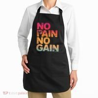 No Pain No Gain Motivation Workout Gym Apron thumb 2