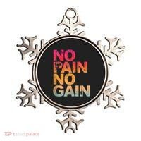 No Pain No Gain Motivation Workout Gym Ornament thumb 0