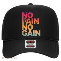 No Pain No Gain Motivation Workout Gym Hat thumb 0