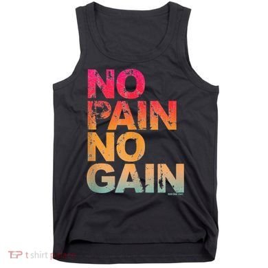 No Pain No Gain Motivation Workout Gym Tank Top