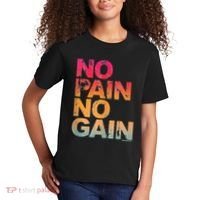 No Pain No Gain Motivation Workout Gym Kids T-Shirt thumb 2