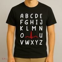 Nurse Pqrst Nursing Ecg And Ekg Alphabet Funny Nurse T-Shirt thumb 3