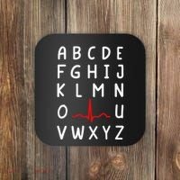 Nurse Pqrst Nursing Ecg And Ekg Alphabet Funny Nurse Coaster thumb 0
