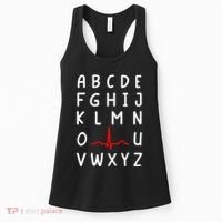 Nurse Pqrst Nursing Ecg And Ekg Alphabet Funny Nurse Women's Tank Top thumb 0
