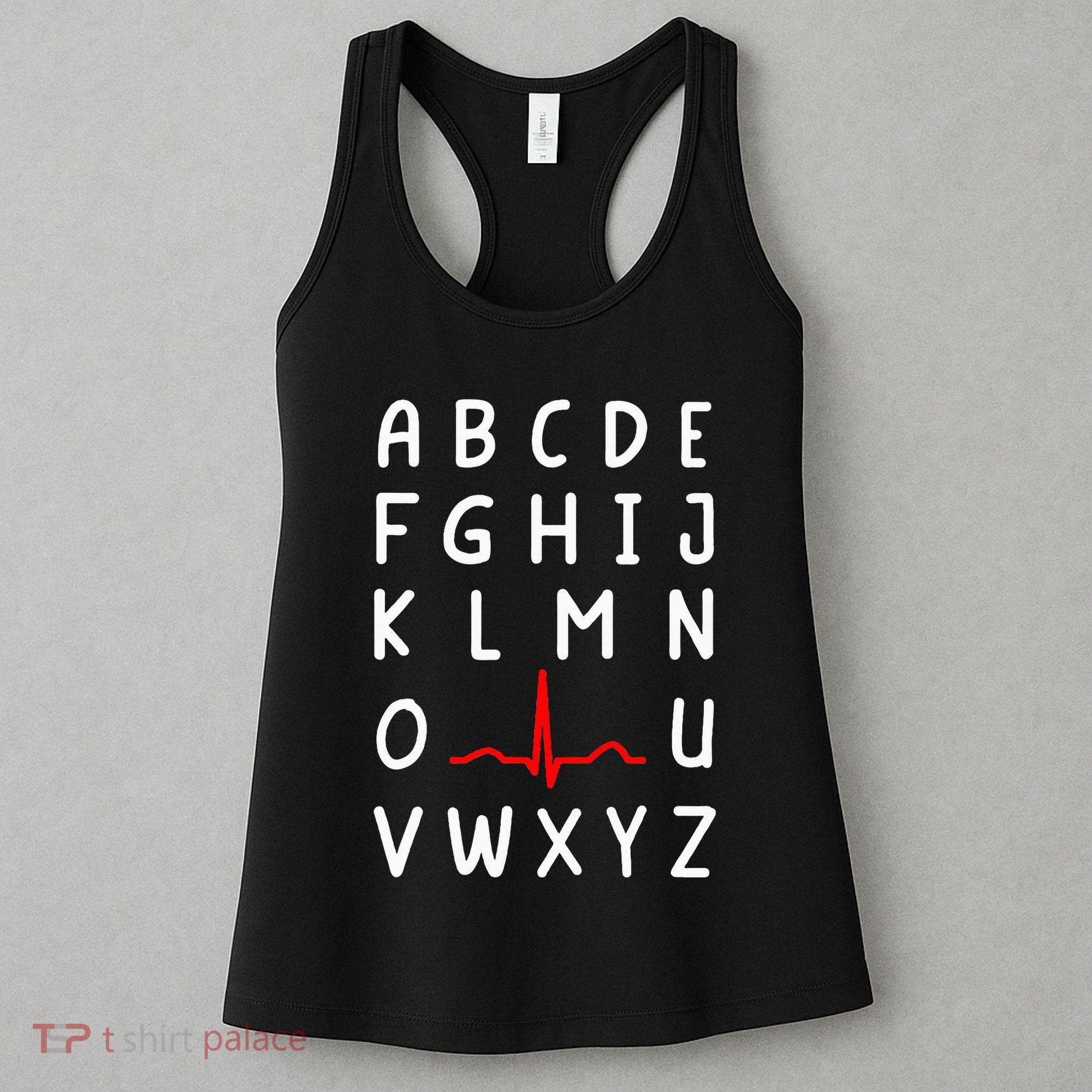 Nurse Pqrst Nursing Ecg And Ekg Alphabet Funny Nurse Women's Tank Top