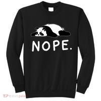 Nope Panda Not Today Funny Lazy Panda Sweatshirt thumb 0