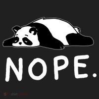 Nope Panda Not Today Funny Lazy Panda Beanie thumb 2