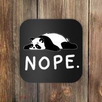 Nope Panda Not Today Funny Lazy Panda Coaster thumb 0