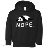 Nope Panda Not Today Funny Lazy Panda Toddler Hoodie thumb 0