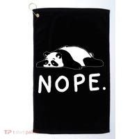 Nope Panda Not Today Funny Lazy Panda Golf Towel thumb 0