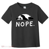 Nope Panda Not Today Funny Lazy Panda Toddler T-Shirt thumb 0