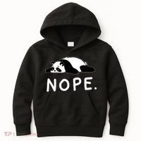 Nope Panda Not Today Funny Lazy Panda Kids Hoodie thumb 0