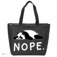 Nope Panda Not Today Funny Lazy Panda Tote Bag thumb 0