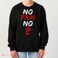 No Pain No Gain Funny Arabic Motivational Gym Cool Gift Women's Sweatshirt thumb 0