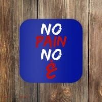 No Pain No Gain Funny Arabic Motivational Gym Cool Gift Coaster thumb 0
